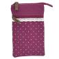 Preview: Handtasche Brusttasche Crossbag Handytasche Punkte fuchsia